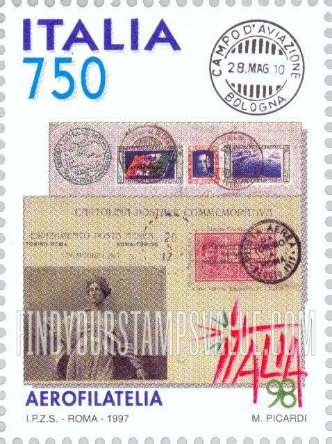 FindYourStampsValue: Italia β98, World Philatelic Exhibition, Milan: Airmail philately