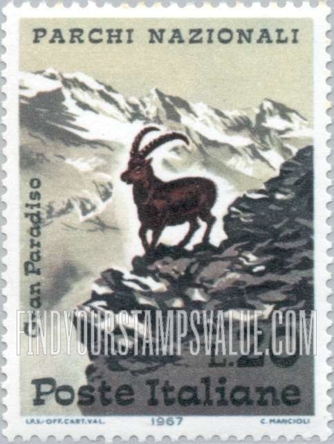 FindYourStampsValue: Alpine Ibex, Grand Paradiso Park