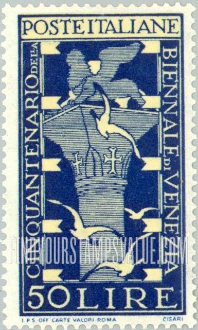 FindYourStampsValue: Standard of Doges of Venice: Buff Background