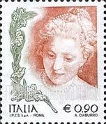 FindYourStampsValue: Women in Art Type of 1998 With Denominations in Euros Only