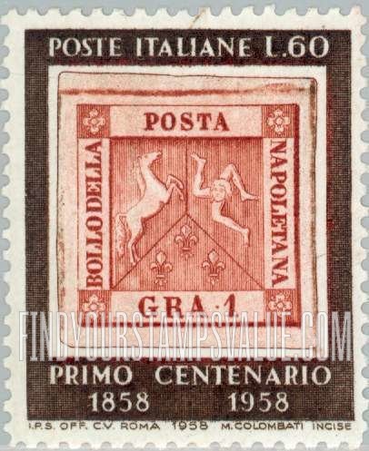 FindYourStampsValue: 1/2g Stamp of Naples