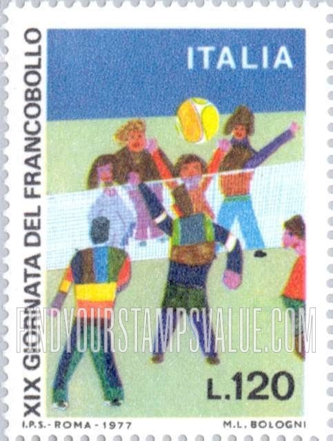 FindYourStampsValue: Children’s Drawings: Volleyball
