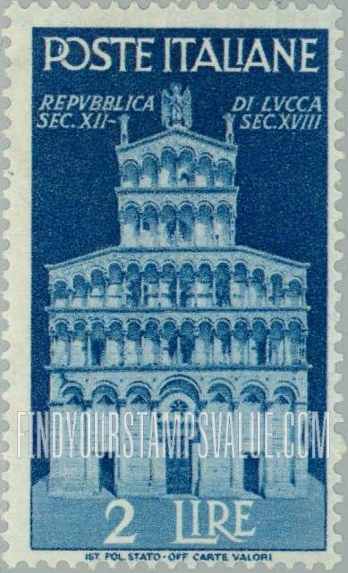 FindYourStampsValue: Church of St. Michael Lucca