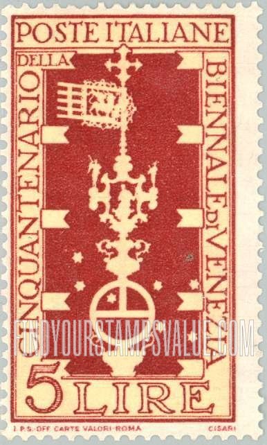 FindYourStampsValue: Standard of Doges of Venice: Buff Background