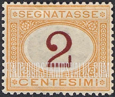 FindYourStampsValue: POSTAGE DUE - Numeral Value
