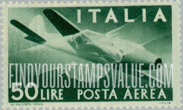 FindYourStampsValue: AIR POST - Plane and Clasped Hands