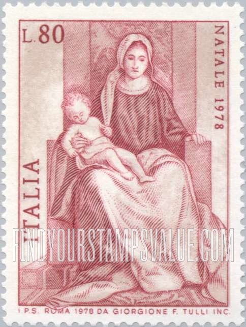 FindYourStampsValue: Virgin and Child, by Giorgione