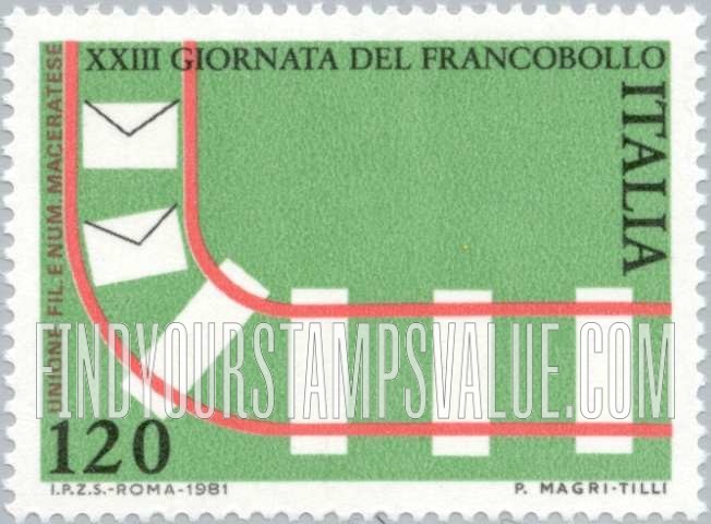 FindYourStampsValue: Stamp Day: Letters, horizontal