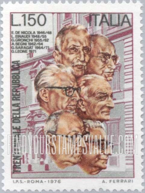 FindYourStampsValue: Italian Presidents