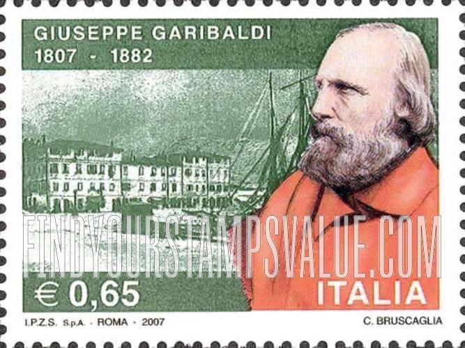 FindYourStampsValue: Giuseppe Garibaldi (1807-82), Patriot