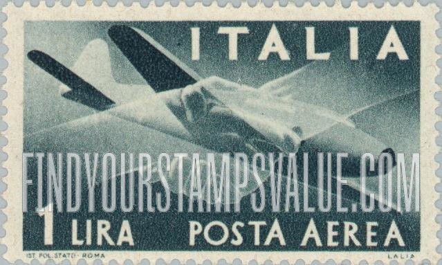 FindYourStampsValue: AIR POST - Plane and Clasped Hands