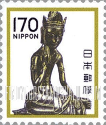 FindYourStampsValue: Maitreya, Horyuji Temple - 弥勒菩薩