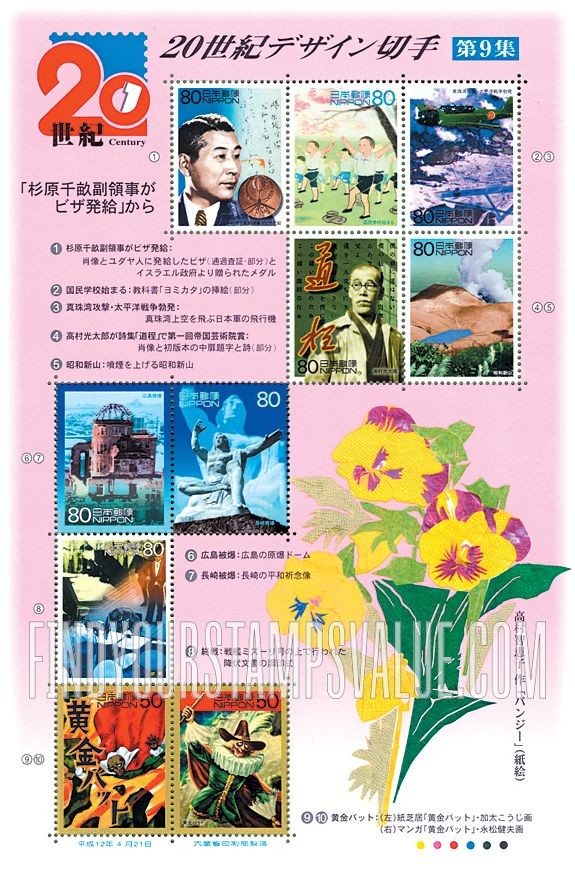 FindYourStampsValue: The 20th Century - 20世紀デザイン切手
