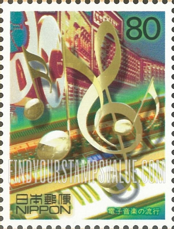 FindYourStampsValue: Musical notes and electronic synthesizer - 電子音楽の流行