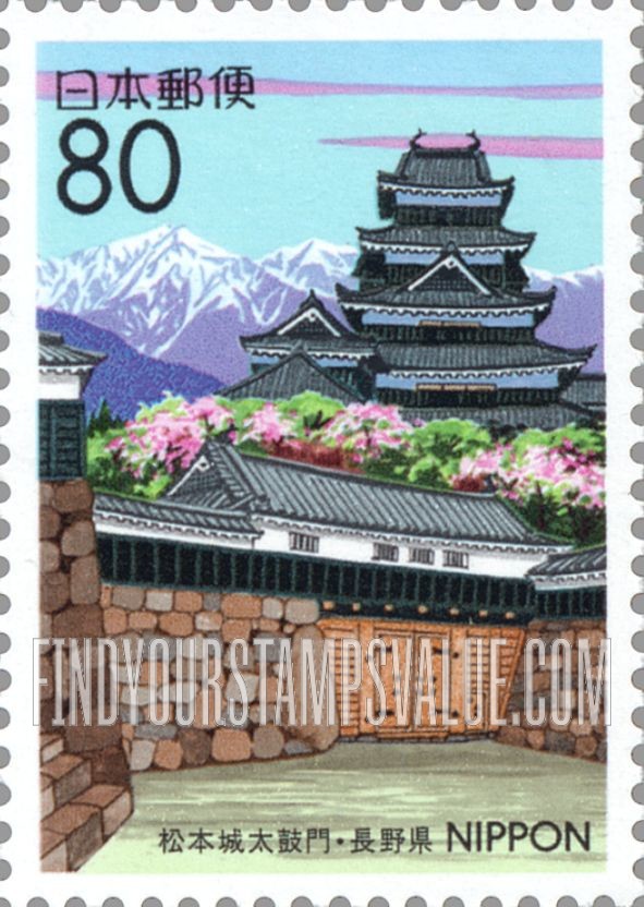 FindYourStampsValue: Nagano: Taiko-Mon Gate, Matsumoto Castle - 長野:松本城太鼓門