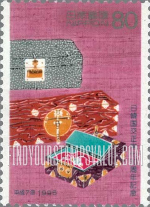 FindYourStampsValue: Japanese-Korean Diplomatic Relations, 30th Anniversary - 日韓国交正常化30周年記念