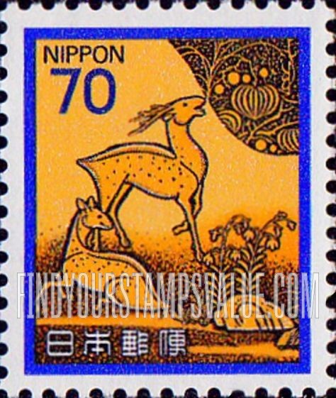 FindYourStampsValue: Writing Box Cover -春日山蒔絵硯箱