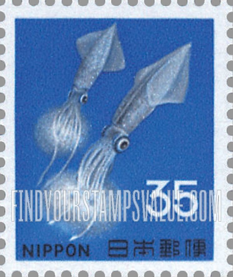 FindYourStampsValue: Luminescent Squid - ホタルイカ