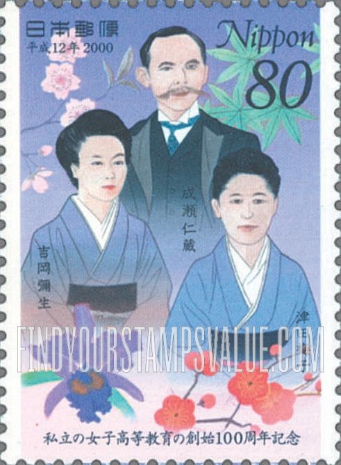 FindYourStampsValue: Women’s Private Higher Education, Centenary - 私立の女子高等教育の創始100周年