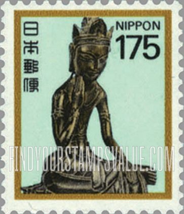 FindYourStampsValue: Maitreya, Horyuji Temple - 弥勒菩薩