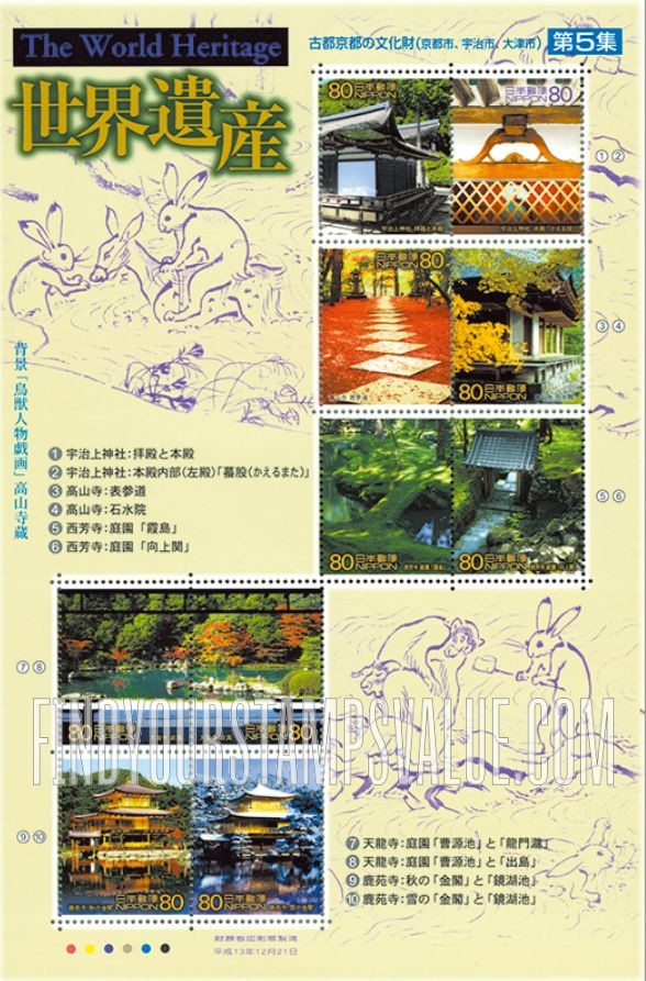 FindYourStampsValue: World Heritage Sites: Kyoto - 世界遺産、京都