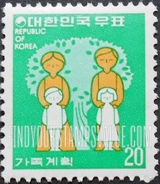 FindYourStampsValue: Parents and Two Children - 부모와 두 자녀