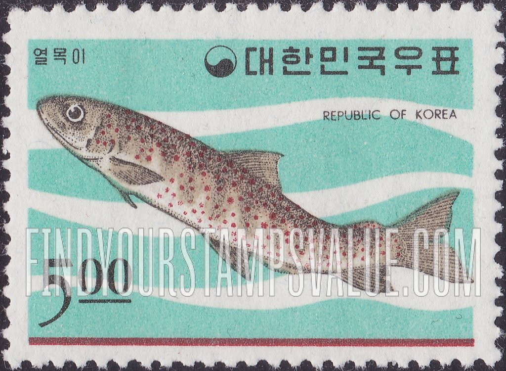 FindYourStampsValue: Manchurian Trout - 열목이