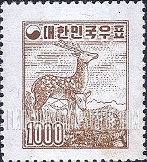 FindYourStampsValue: Sika Deer - 꽃사슴