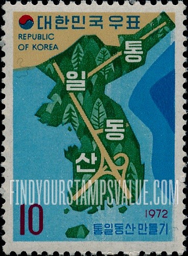 FindYourStampsValue: Map of Korea with Forest Sites