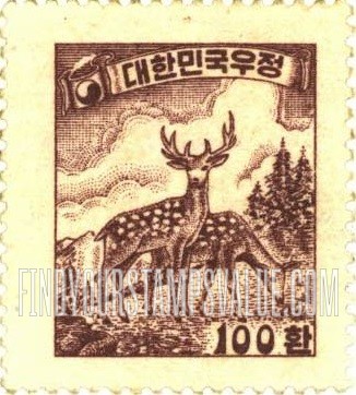 FindYourStampsValue: Sika Deer - 꽃사슴