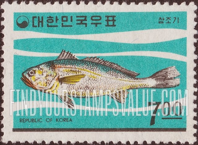 FindYourStampsValue: Yellow Corvina - 참조기