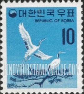 FindYourStampsValue: Red-Crested Crane - 두루미