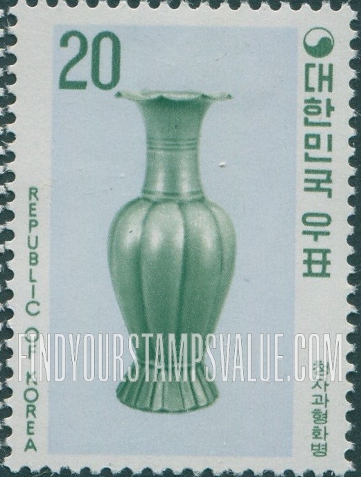 FindYourStampsValue: Celadon Melon-shaped Vase - 청자과형화병