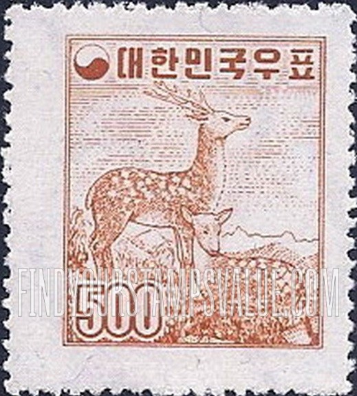 FindYourStampsValue: Sika Deer - 꽃사슴