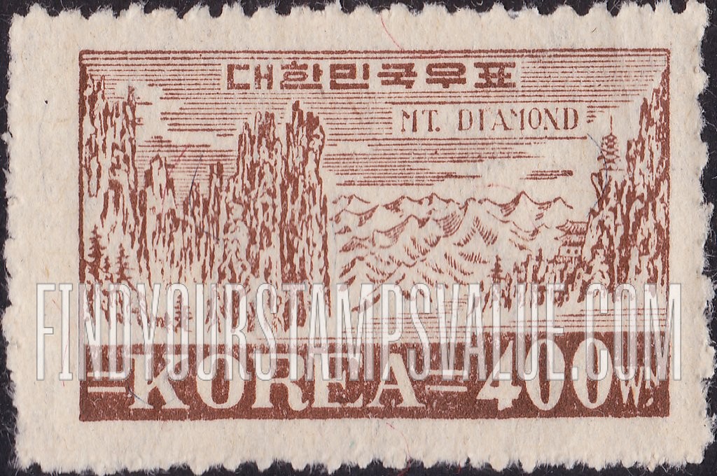 FindYourStampsValue: Diamond Mountains - 금강산