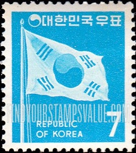 FindYourStampsValue: Flag of Korea - 태극기
