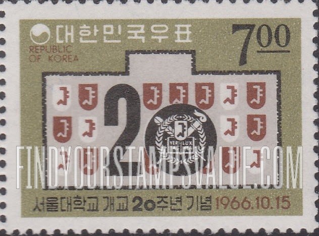 FindYourStampsValue: Seoul University Emblem - 서울대학교의 상징