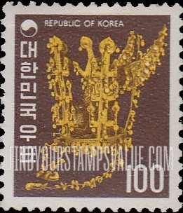 FindYourStampsValue: Gold Crown, Sylla Dynasty - 금관총 금관