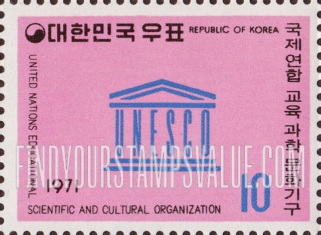 FindYourStampsValue: UNESCO - 국제연합 교육과학문화기구