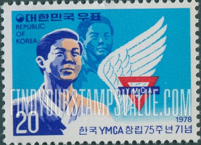 FindYourStampsValue: Young Men, YMCA Emblem - 청년, YMCA 마크