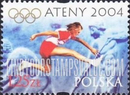 FindYourStampsValue: 2004 Summer Olympics, Athens: Women’s track