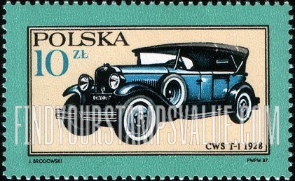 FindYourStampsValue: Motor Vehicles: 1928 CWS T-1
