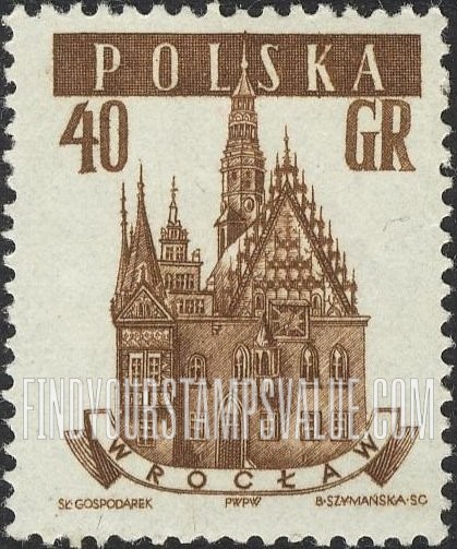 FindYourStampsValue: Town Halls: Wroclaw