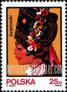 FindYourStampsValue: Traditional Hats: Kurpiowski