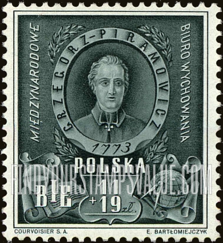 FindYourStampsValue: SEMI-POSTAL - Piramowicz (1735-1801), founder of Education Commission