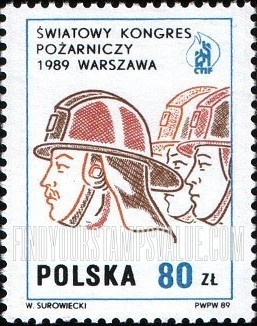 FindYourStampsValue: World Fire Fighting Congress, July 25-30 Warsaw