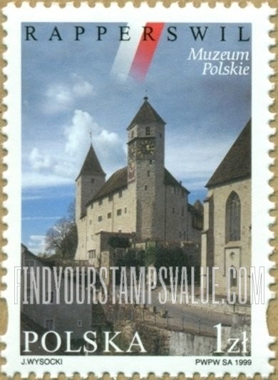 FindYourStampsValue: Polish Cultural Polish Cultural Foreign Countries: Polish Museum, Rapperswil, Switzerland