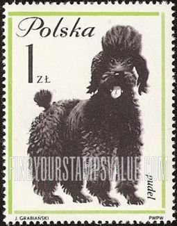 FindYourStampsValue: Poodle, vertical