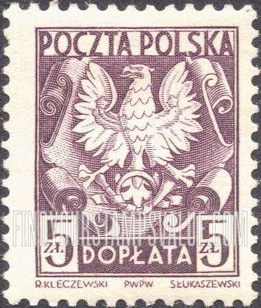 FindYourStampsValue: POSTAGE DUE - Polish Eagle
