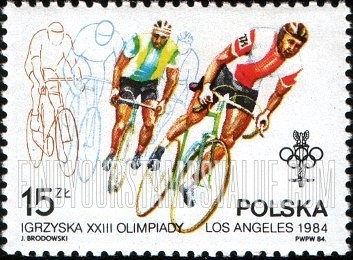 FindYourStampsValue: 1984 Olympics: Bicycling